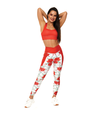 red fitness wear