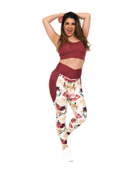 crop top padded red