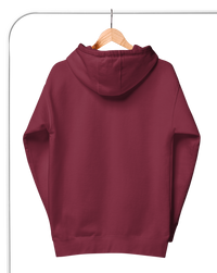 hoodie burgundy on hanger back
