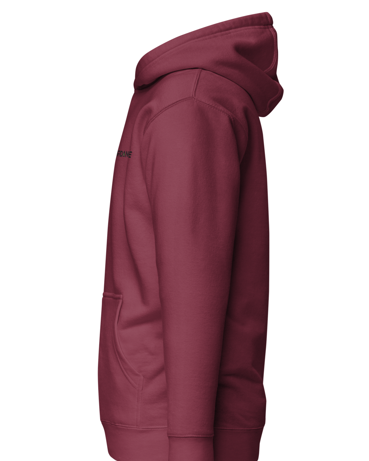 hoodie burgundy side