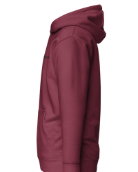 hoodie burgundy side
