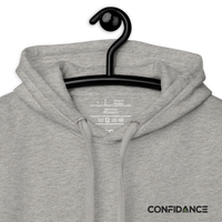 blaze hoodie grey closeup