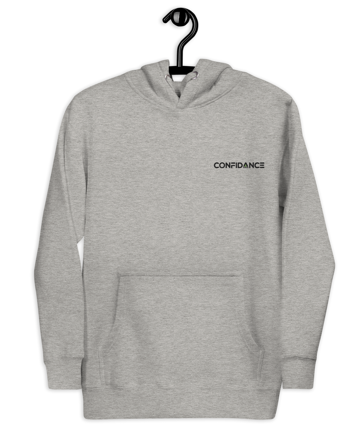 blaze hoodie grey on hanger front