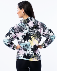 leafy elegant pattern unisex hoodie for men and women
