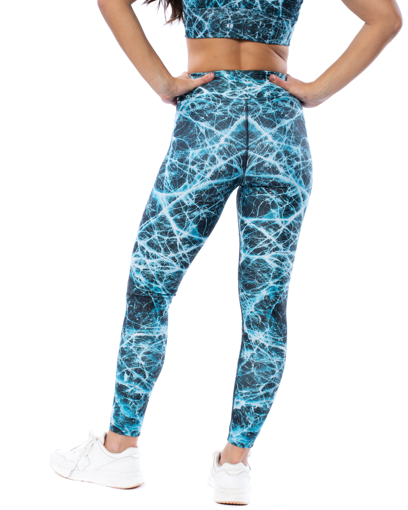 Buy Snowflakes Blue Yoga Leggings Women Christmas Workout Pants Cosplay  Matching Group Costume Capris Activewear Outfit Running Party Online in  India - Etsy