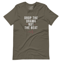 simple tee unisex fit army flat