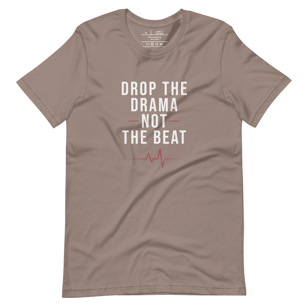 simple tee unisex fit pebble flat