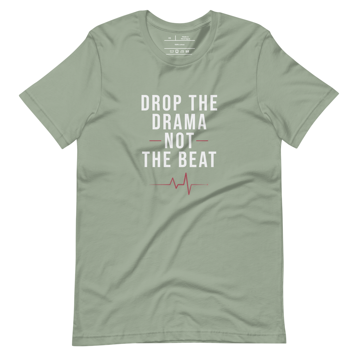 simple tee unisex fit sage flat