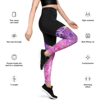 Compression Leggings | Purple Draft