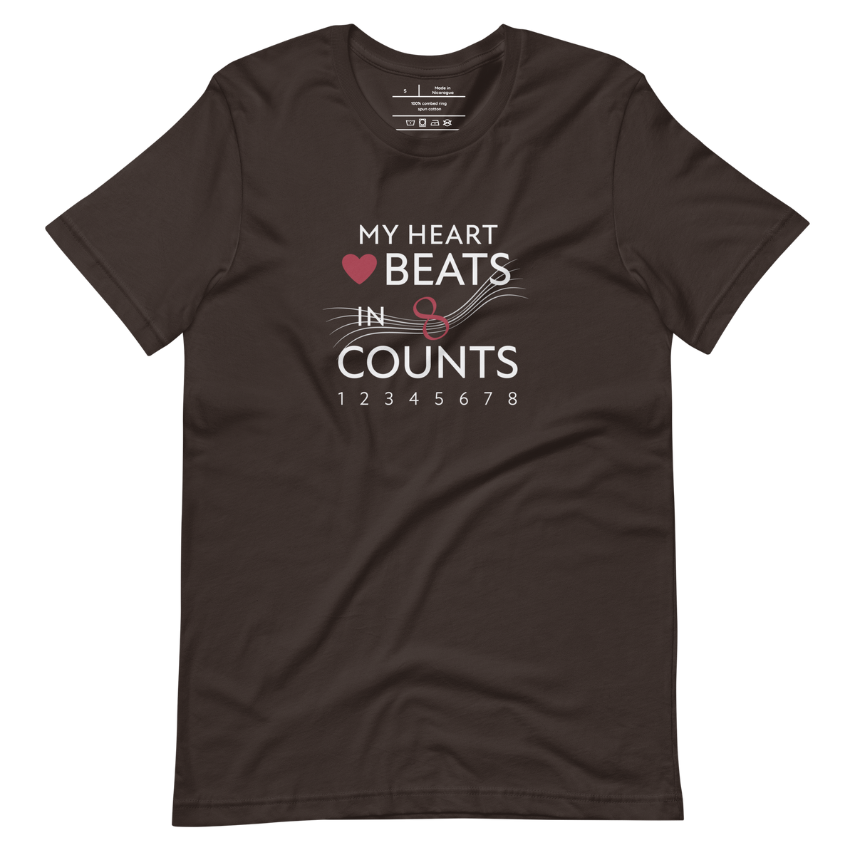 unisex confidance tee brown