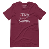 unisex confidance tee maroon