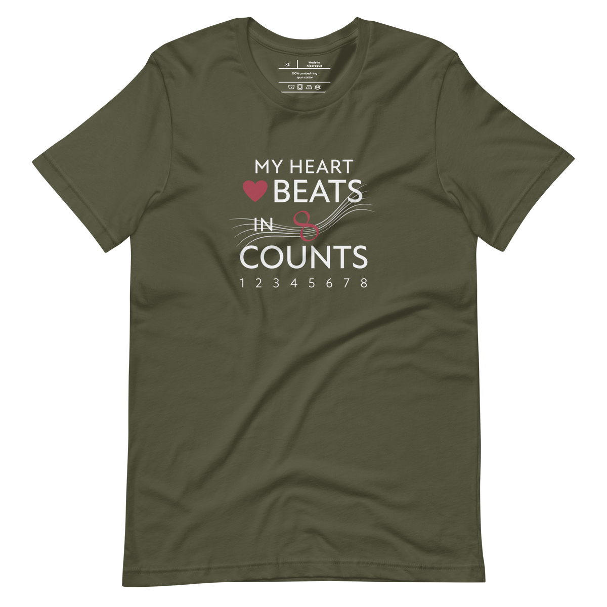 unisex confidance tee military green