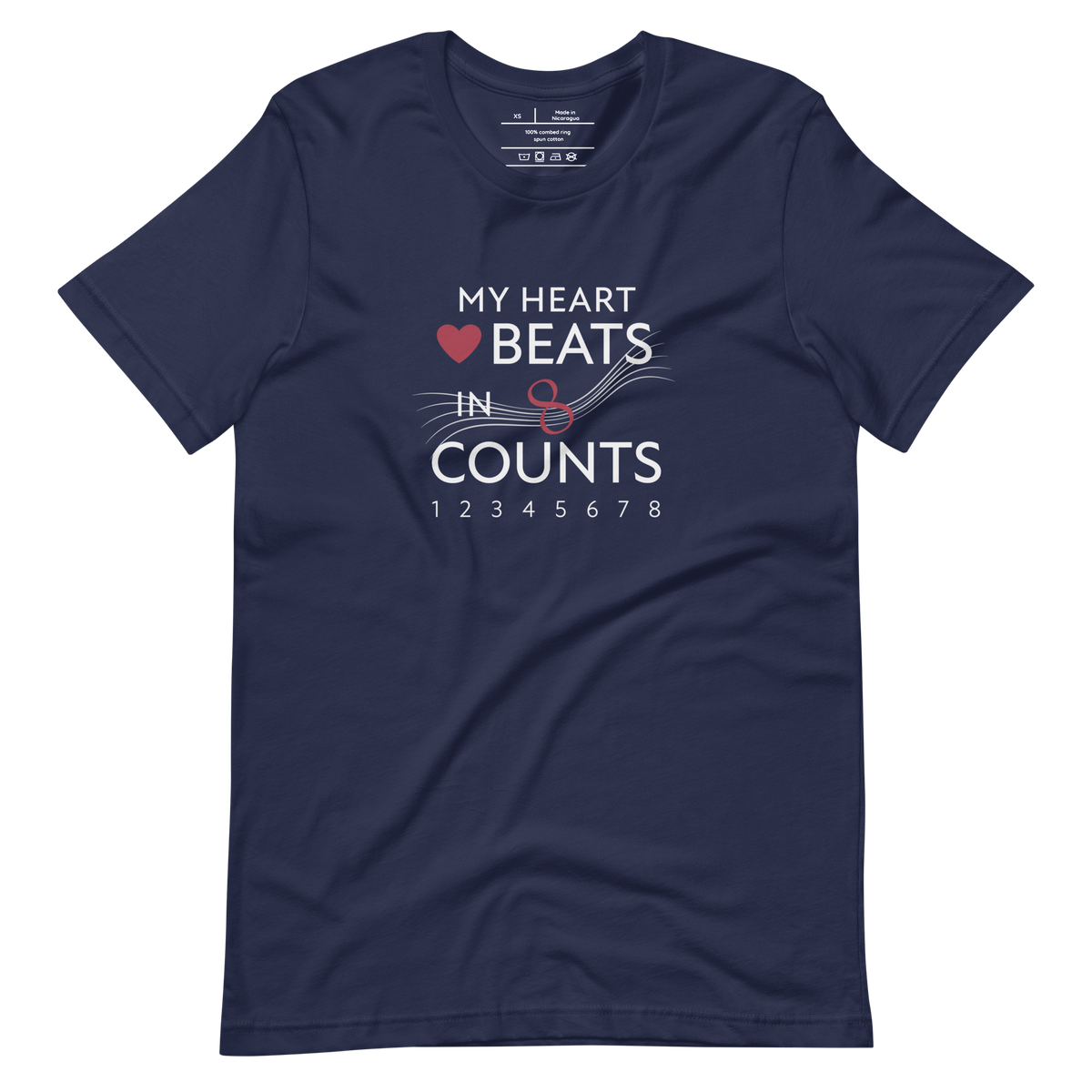 unisex confidance tee navy
