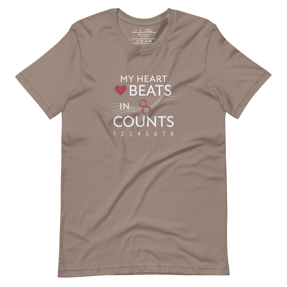 unisex confidance tee pebble