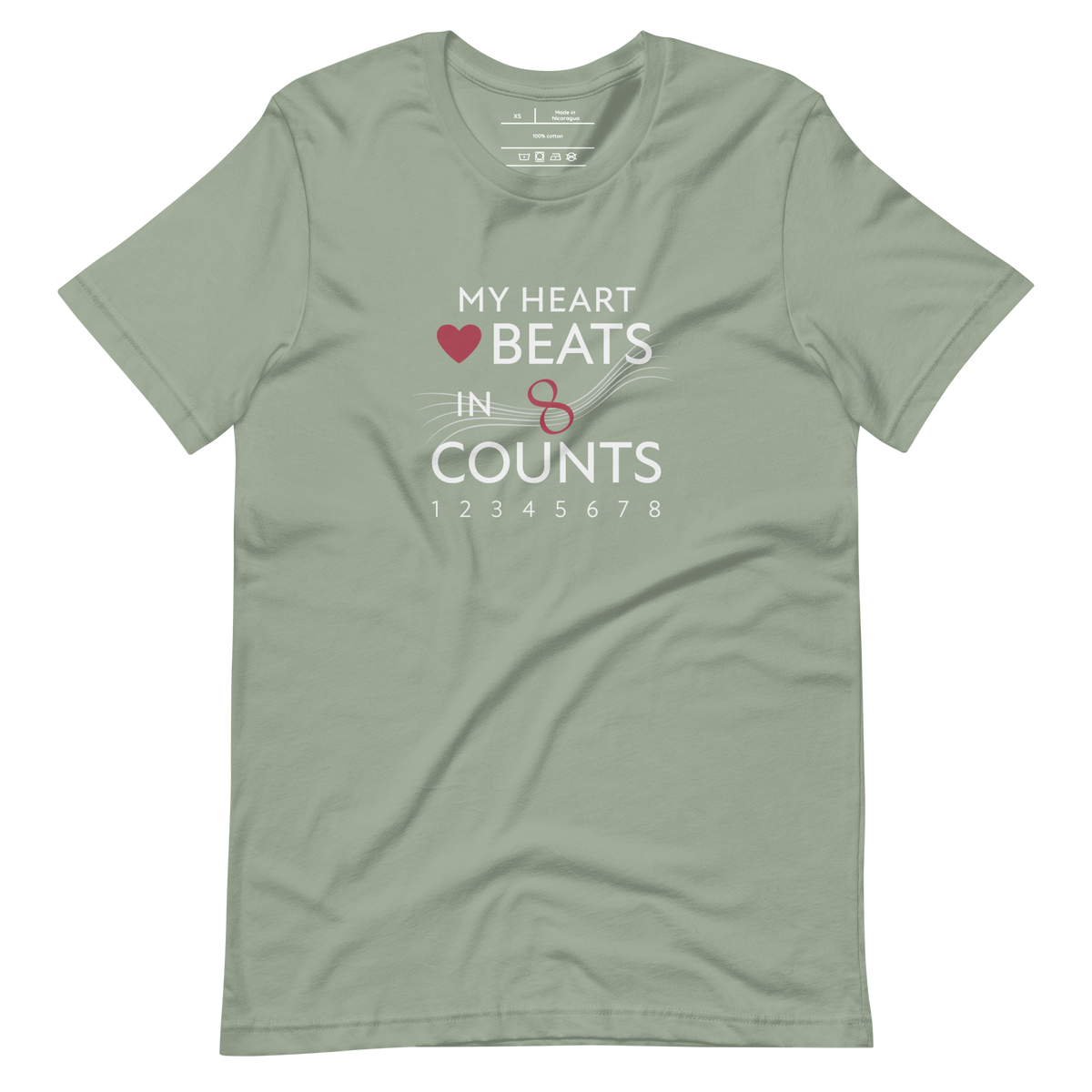 unisex confidance tee sage