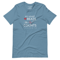 unisex confidance tee steel blue
