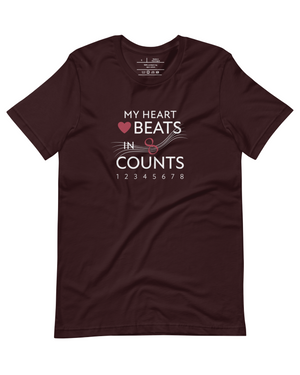 unisex confidance tee front oxblood