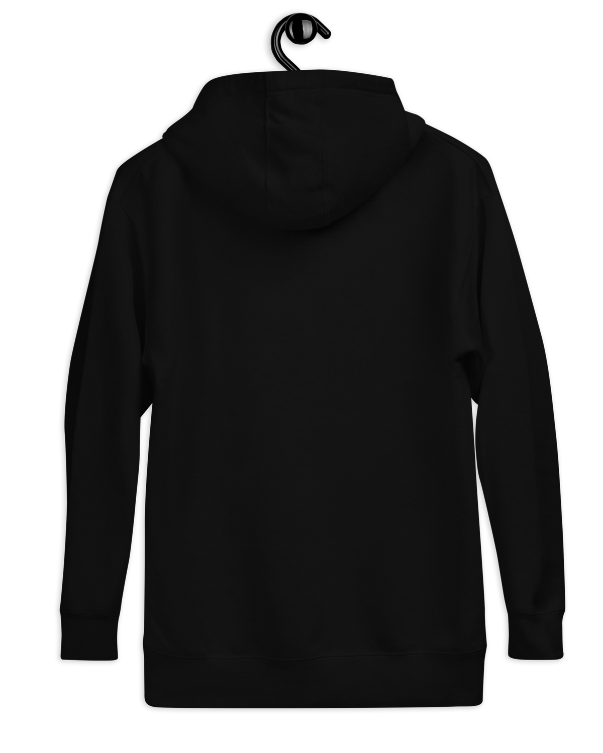 unisex hoodie black with pocket