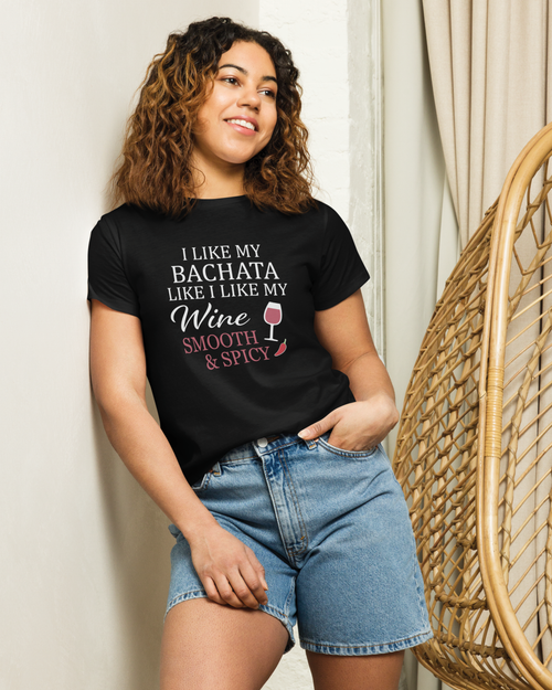 womens high waisted tee black front