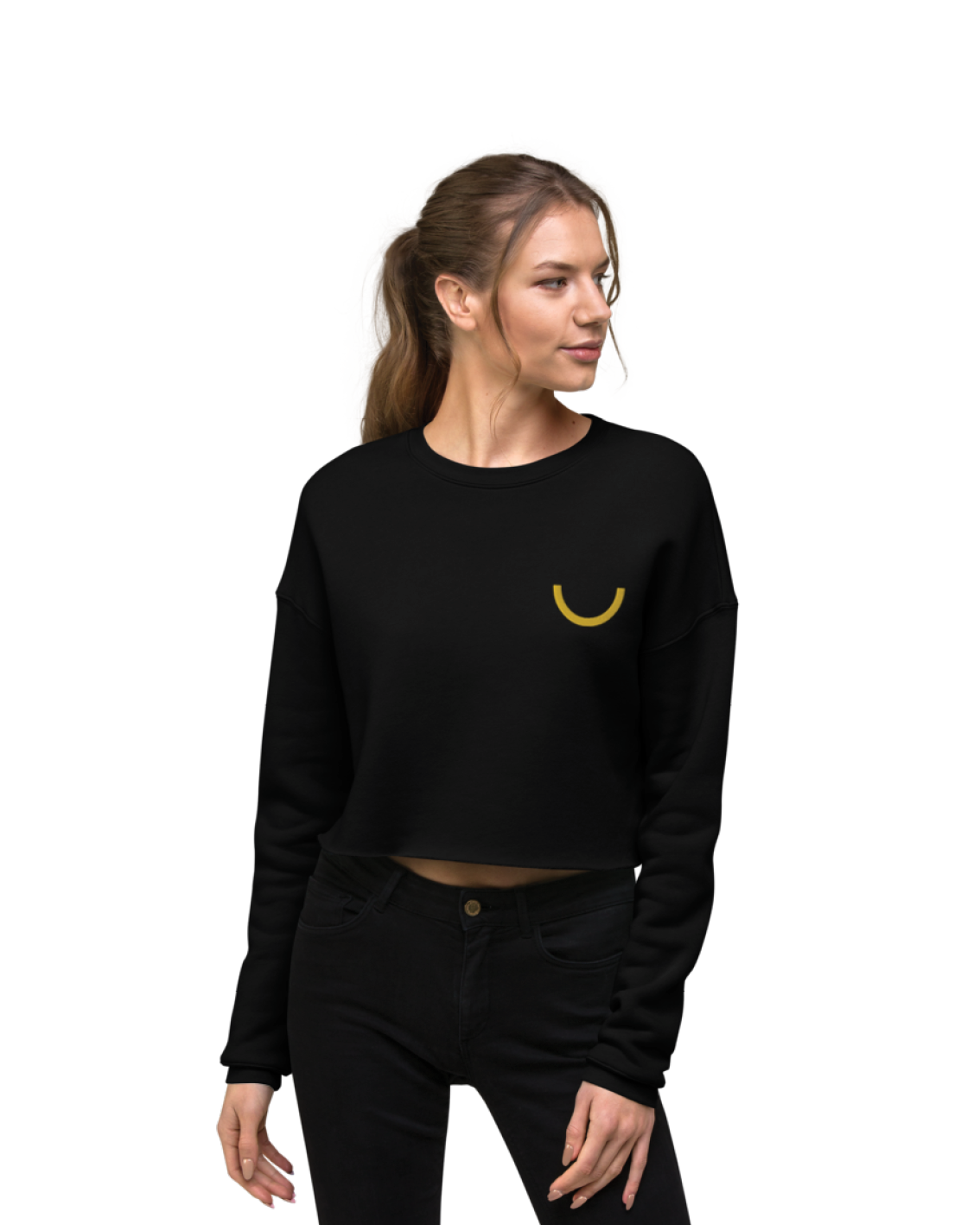 Crop Sweatshirt - Embroidery